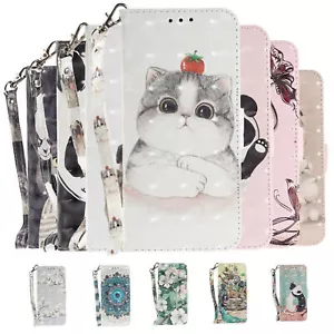 Leather 3D Painted Wallet Phone Case For OPPO Realme 10 11 Q5i Q3i Q3T U1 Q5 - Picture 1 of 17