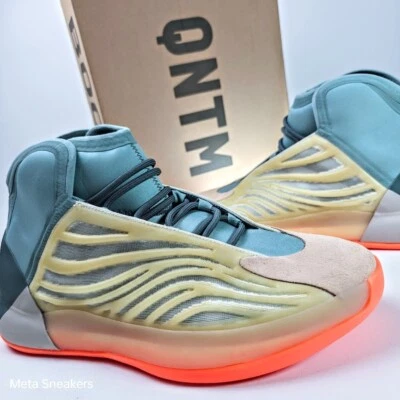 Adidas - US 13 Men's Hi Res Coral Orange/Tan Boost Style Yeezy QNTM - HP6595 NIB - Image 1 of 4