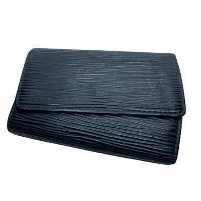 Authentic Louis Vuitton Vintage 2000 Black Epi Leather 6 Key Case - Image 1 of 4