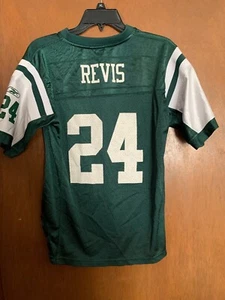 Darrelle Revis New York JETS #24 NFL Jersey Size Kids L Large 14/16 REEBOK - Picture 1 of 12