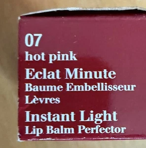 Clarins Instant Light Lip Balm Perfector 1.8 g / 0.06 oz Shade: 07 HOT PINK - Picture 1 of 3