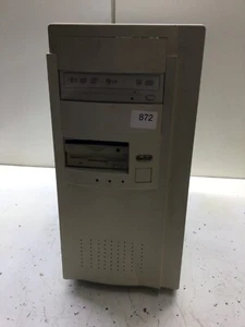 Vintage Retro Beige White Sleeper Build ATX Case NO HDD - Picture 1 of 4