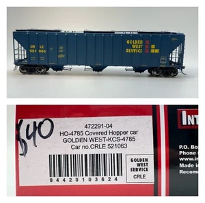 HO Intermountain 472291-04 4785 Covered Hopper Golden West Service CRLE 521063 - Picture 1 of 15