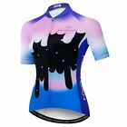 Women's Short Sleeve Cycling Jersey Cycle Shirt Top With Reflective Zip Pocket