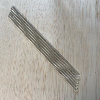 Paquete de 6 varillas agitadoras de vidrio de 12" (300 mm) para educación científica, laboratorio y cocina Foto 1 de 4