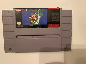 Super Mario World (Nintendo SNES, 1992) Cartridge Only Authentic - Picture 1 of 3