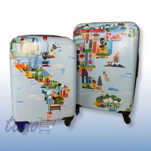 2er Set Heys Koffer Fernando FVT World Map 26" und 21"