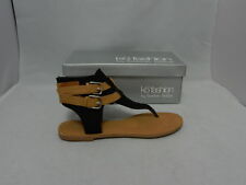 Kö Fashion Sandals Style Georgia in Black/Tan size 38 (NEW) - W1-222