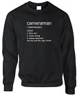 Cameraman Definition Mens Sweatshirt Funny Joke Gift Film Crew Television Camera