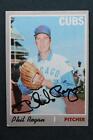 Chicago Cubs star Phil Regan signed / autographed 1970 Topps baseball card NICE