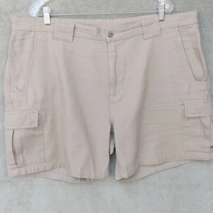 Duluth Trading Co. Mens Size 42 Tan Beige Cargo Shorts Cotton Relaxed Fit - Picture 1 of 14