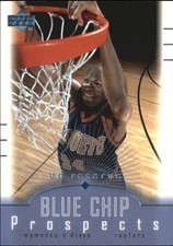 2000-01 UD Reserve Denver Nuggets Ball Card #113 Mamadou N'Diaye Rookie