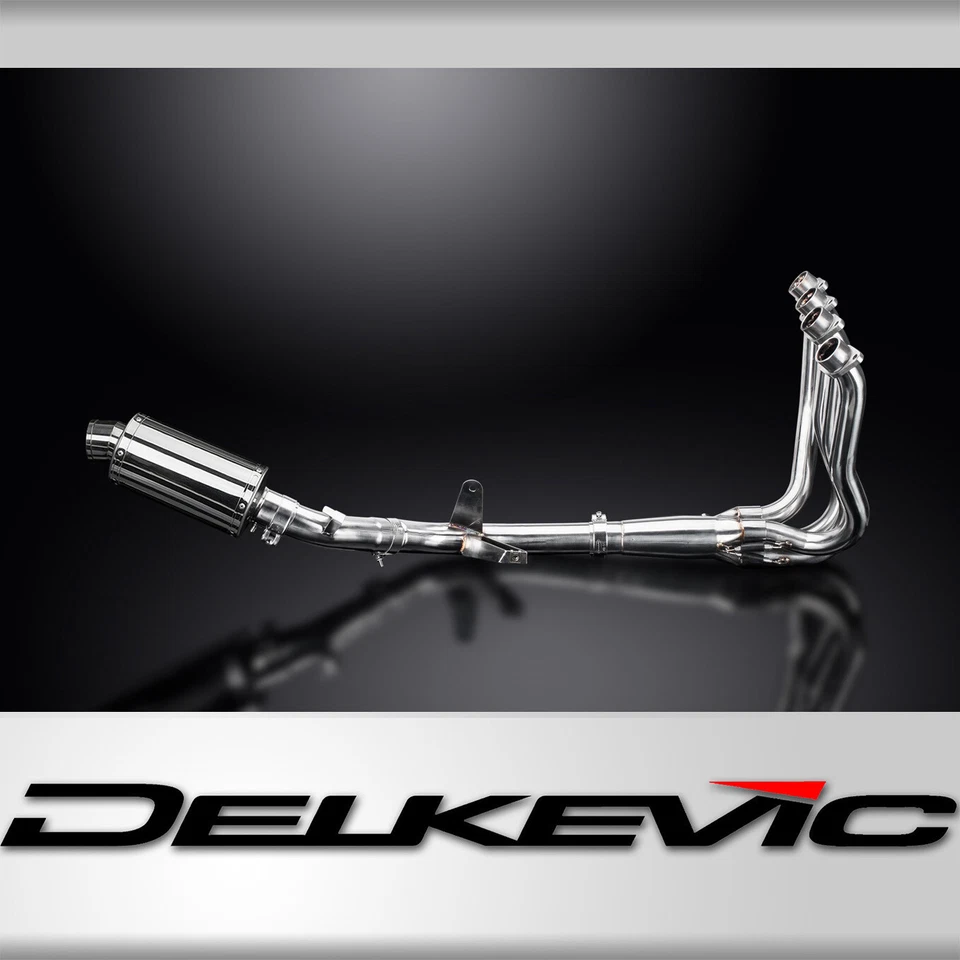 Suzuki GSX-S1000 2016-2024 Complete Exhaust 4-1 9" Oval Stainless Muffler - Image 1 of 4