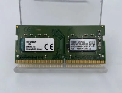 KINGSTON 4GB KCP421SS8/4 PC4-17000 1.2V DDR4-2133MHz MEMORY RAM 60 DAYS WARRANTY - Image 1 of 2