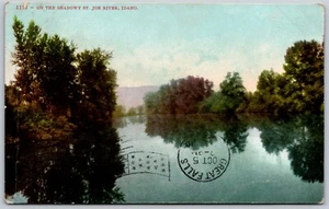 Postcard Idaho On the Shadowy St Joe River 1910 - Picture 1 of 2