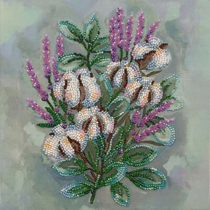 Hágalo usted mismo Kit de bordado de cuentas "Sueño suave" 7.9"x7.9" / 20.0x20.0 cm, Abris Art - Imagen 1 de 7