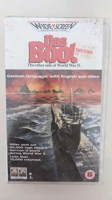 DAS BOOT SEALED UK VHS VIDEO  GERMAN, ENGLISH, WIDESCREEN RARE COVER - Image 1 of 2
