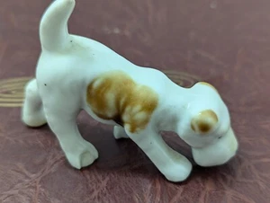 Estatuilla de cerámica vintage Airedale Terrier coleccionable Japón 3" por 2" - Imagen 1 de 10