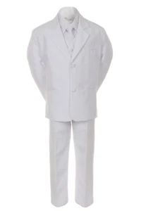 Black Navy Gray Khaki Taupe Formal Wedding Suit Babies Toddlers Teens Boys - Picture 1 of 8