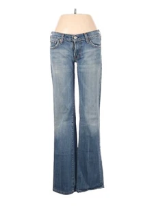 EUC 7 For All Mankind Size 28 Waist Jeans Light Denim Wash Bootcut Low Rise - Picture 1 of 2