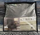 Surefit Suede Stretch Universal Fit Collection Knit Wing Chair Slipcover Gray