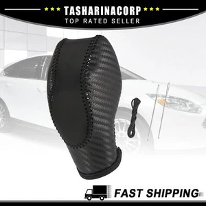 1/lot Car Faux Leather Gear Shift Knob Cover fit for Ford Focus 2012-2018 Black - Picture 1 of 9