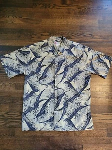 Vintage Hilo Hattie The Hawaiian Original Aloha Men's Large Short Sleeve Shirt  - Picture 1 of 9
