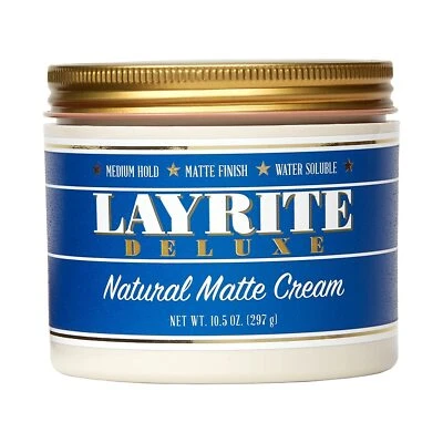 Layrite Natürliche Mattcreme 297g | Mittlerer Halt |Wasserlöslich |Mattes Finish - Bild 1 von 3