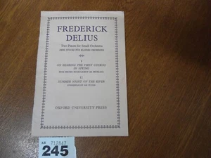 FREDERICK DELIUS 2 Pieces for Small Orchestra - Oxford Univ. Press Study Score - Picture 1 of 11