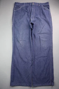 Vintage 1970's Men's Easy Movin' Jeans Medium Blue Scovill Zipper Fly Size 37x29 - Imagen 1 de 12