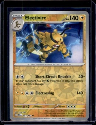 Electivire SV05: Temporal Forces Pokemon 054/162 Reverse Holo NM+ - Image 1 of 2