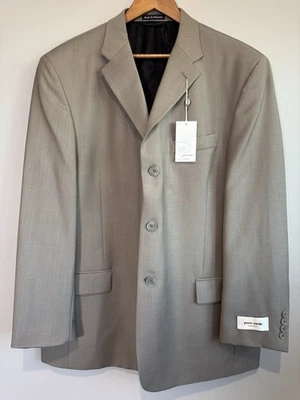 Pierre Cardin Mens Sport Coat Blazer Suit Jacket 46R Gray/tan 3 Button Wool* - Image 1 of 4