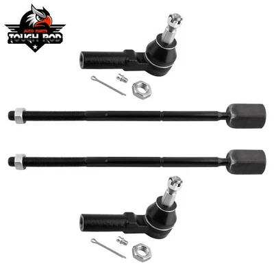 For Ford Taurus 1996-2007 Mercury Sable 1996-2005 4x Outer Inner Tie Rod End - Image 1 of 4