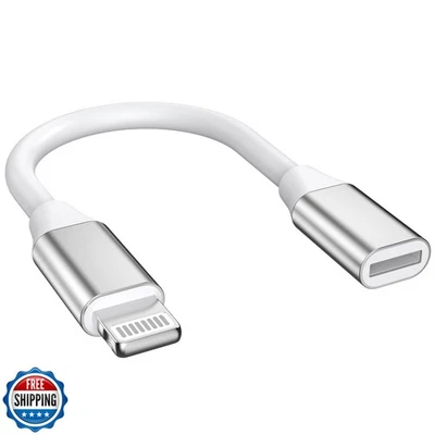 [Apple MFi Certified] 9cm Lightning Male to Lightning Female Charger Adapter, - Image 1 of 4