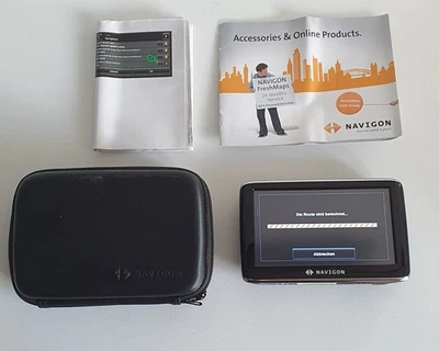 Navigon Canada 310 Navigationsgerät Navi schwarz Touch-Display Bluetooth, USB - Bild 1 von 4