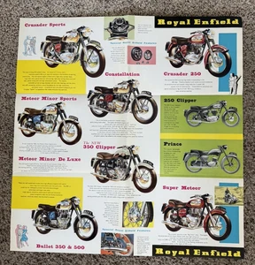 1960 Royal Enfield Crusader Constellation Meteor Clipper Prince Sales Brochure - Picture 1 of 5