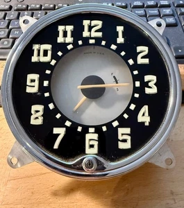 "NOS" 1950 1951 MARCAPASOS HUDSON TABLERO RELOJ ELÉCTRICO CUADRO DE INSTRUMENTOS CIRCA 50S - Imagen 1 de 14