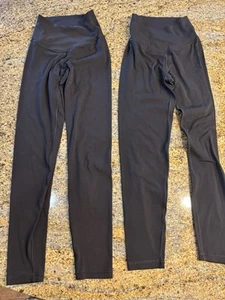 2 Pair Offline by Aerie Hi-Rise Real Me 7/8 Leggings Black Size XS Extra Small - Picture 1 of 8