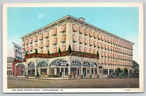 Alte Postkarte Pennsylvania The Penn-Shroud Hotel, Stroudsburg, PA unbesendet - Bild 1 von 2