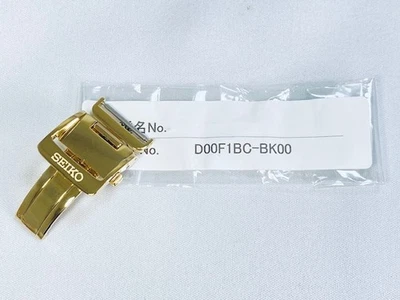 SEIKO D00F1BC-BK00 18mm Oro Genuino D Hebilla para Correa de Cuero SARC010 6R20-00E0 Foto 1 de 4