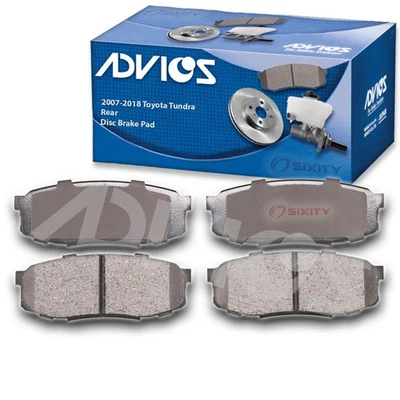 Комплект задних дисковых тормозных колодок ADVICS для Toyota Tundra 2007-2018 годов выпуска — тормозная шина ki - Изображение 1 из 4