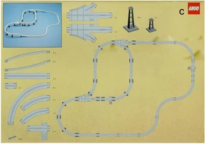 Lego® Eisenbahn Schienen 9V TRAIN Monorail SET Weichen TRACKS 2C ZUG GLEIS - Picture 1 of 1
