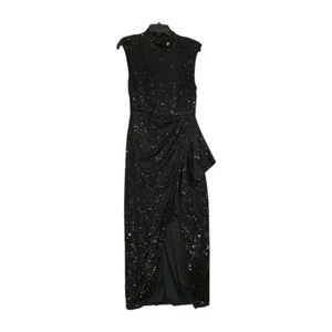 Belle Badgley Mischka Damen Kleid Gr. 6 Pailletten Isla Dress Schwarz (65) - Bild 1 von 14