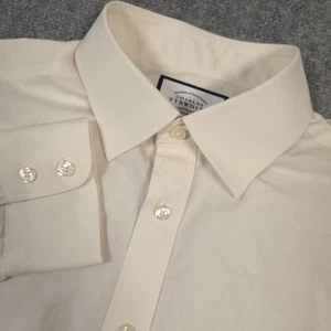 Charles Tyrwhitt Dress Shirt Mens 16-34 White Classic Fit Non Iron Business - Picture 1 of 9