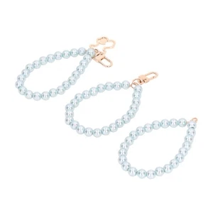 3Pcs Pearl Bracelet Shiny Polishing Process Pearl Beads Strands For Mobile . - Zdjęcie 1 z 22