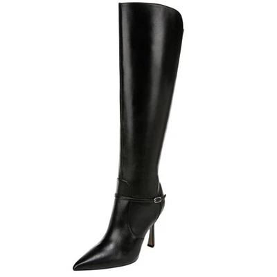 Botas altas Sam Edelman para mujer Elia por encima de la rodilla EE. UU. 6,5 M WC cuero negro nuevas en caja Foto 1 de 4