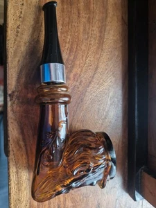 Vintage Avon Bottle Empty Collector's Pipe Glass Deep Woods Aftershave Collectb" - Picture 1 of 6