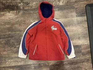 Buzz Lightyear Coat Fleece Lined Kid’s Red Blue White Embroidered (Size 12?) - Picture 1 of 5