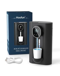 Automatic Mouthwash Dispenser for Bathroom Wall Mounted Mouth Wash Dispenser Cup - Picture 1 of 24