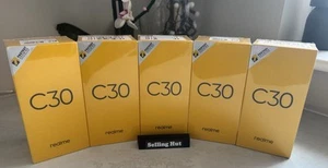 5 X Realme C30 Smartphone (RAM 3GB, 32GB) Denim Black - Picture 1 of 5